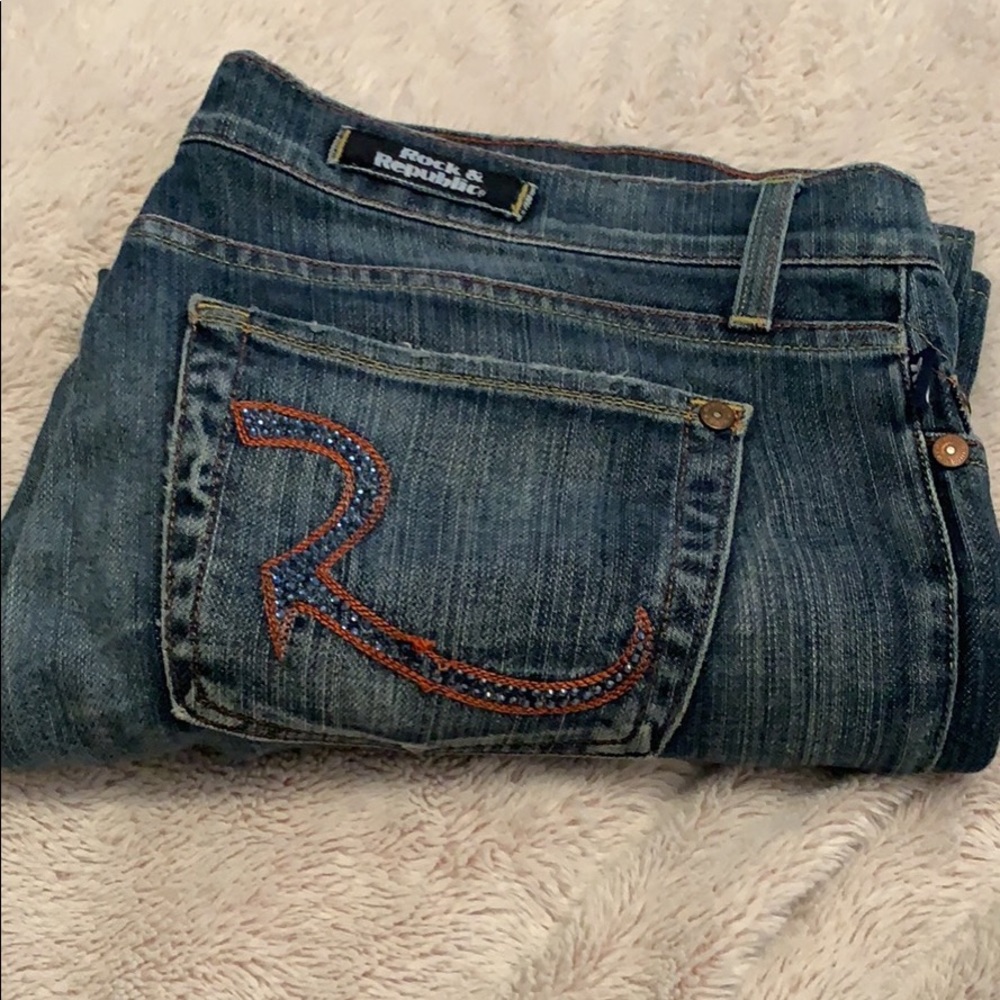 Rock & Republic Crystal Pocket